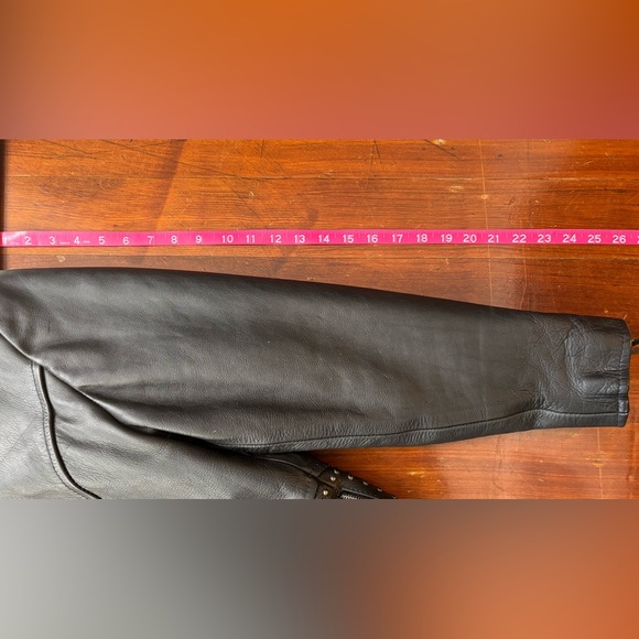 Leather King Black Studded Jacket XL w/ Thinsulate Liner - Picture 9 of 12